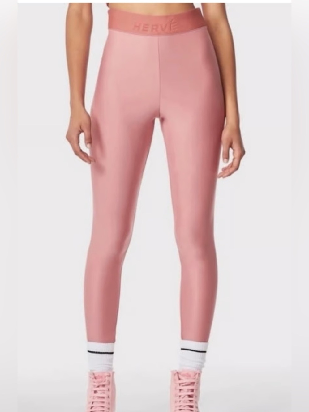 Herve By Herve Leger Pink Praline  Leggings NWT